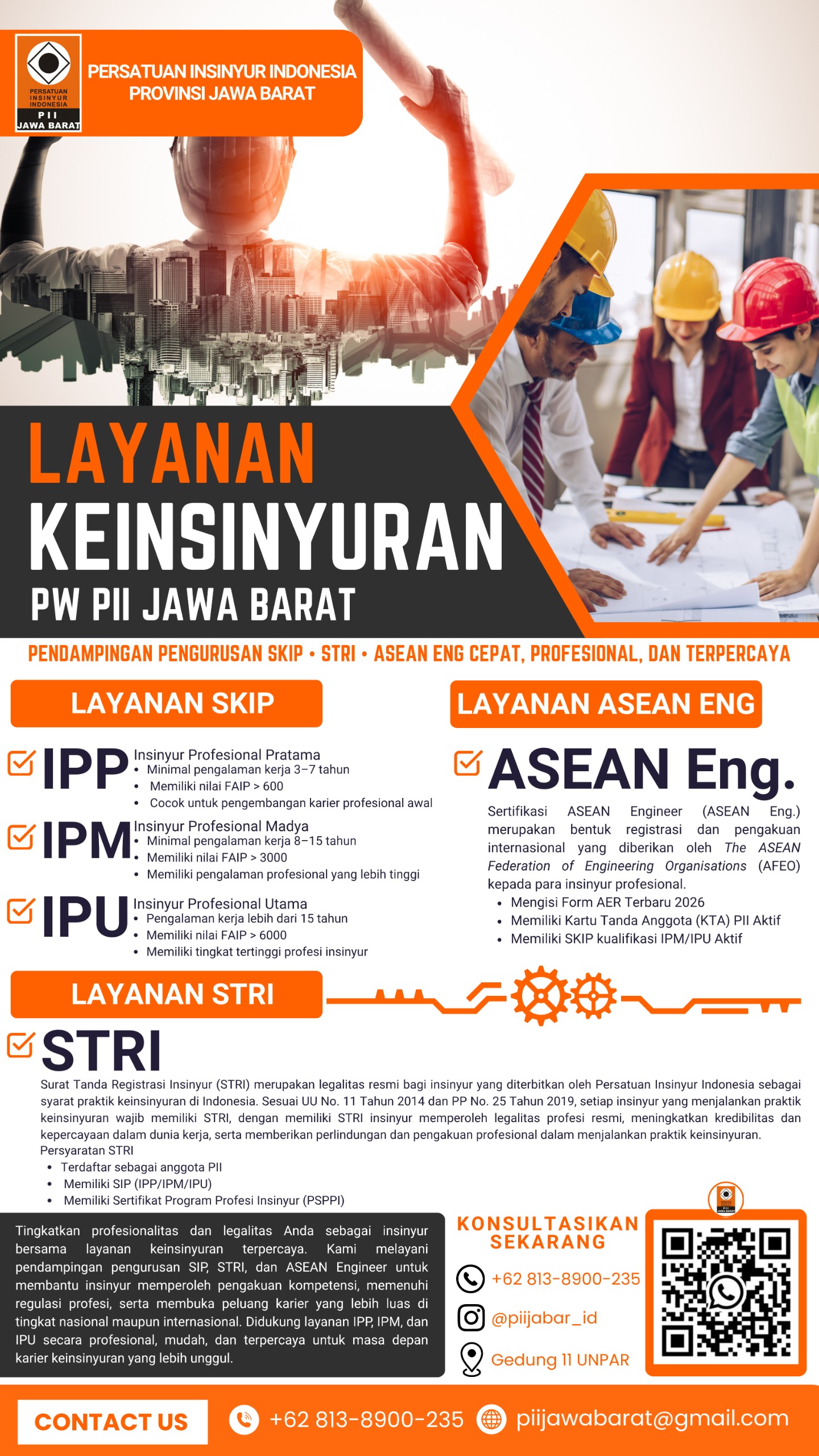 Layanan Keinsinyuran PW PII Jawa Barat