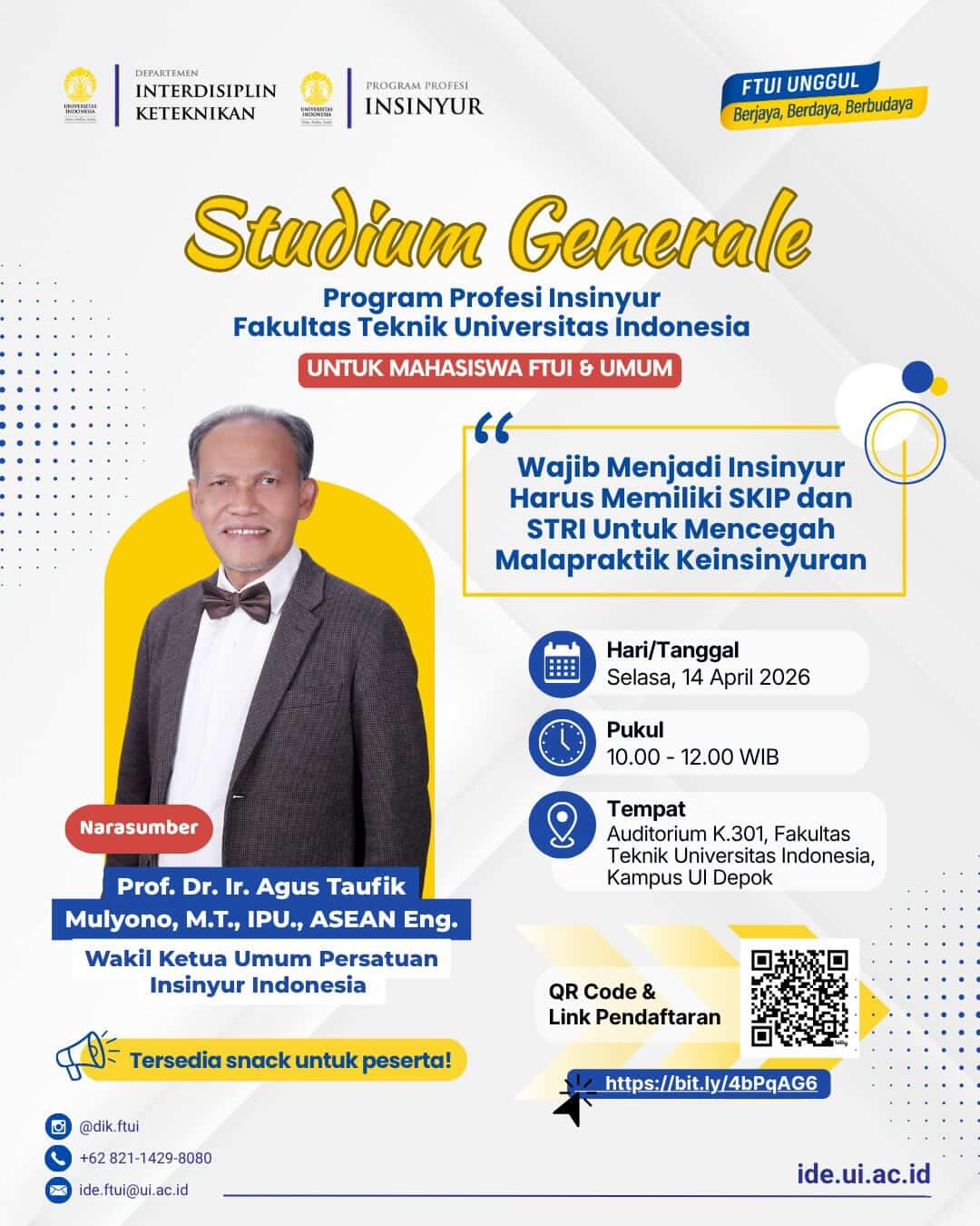Wajib Menjadi Insinyur Harus Memiliki SKIP dan STRI Untuk Mencegah Malapraktik Keinsinyuran