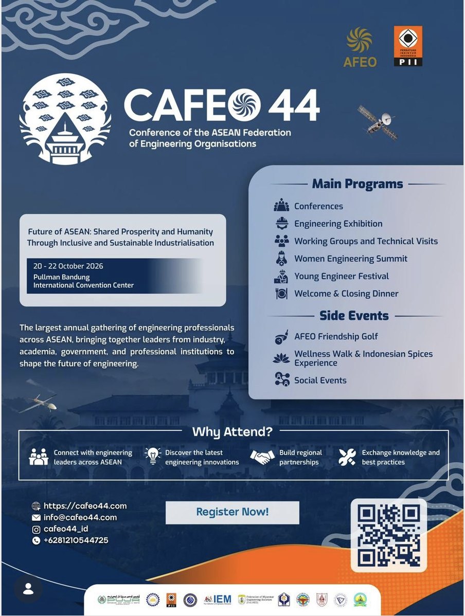 The Conference of the ASEAN Federation of Engineering Organisations (CAFEO) 44
